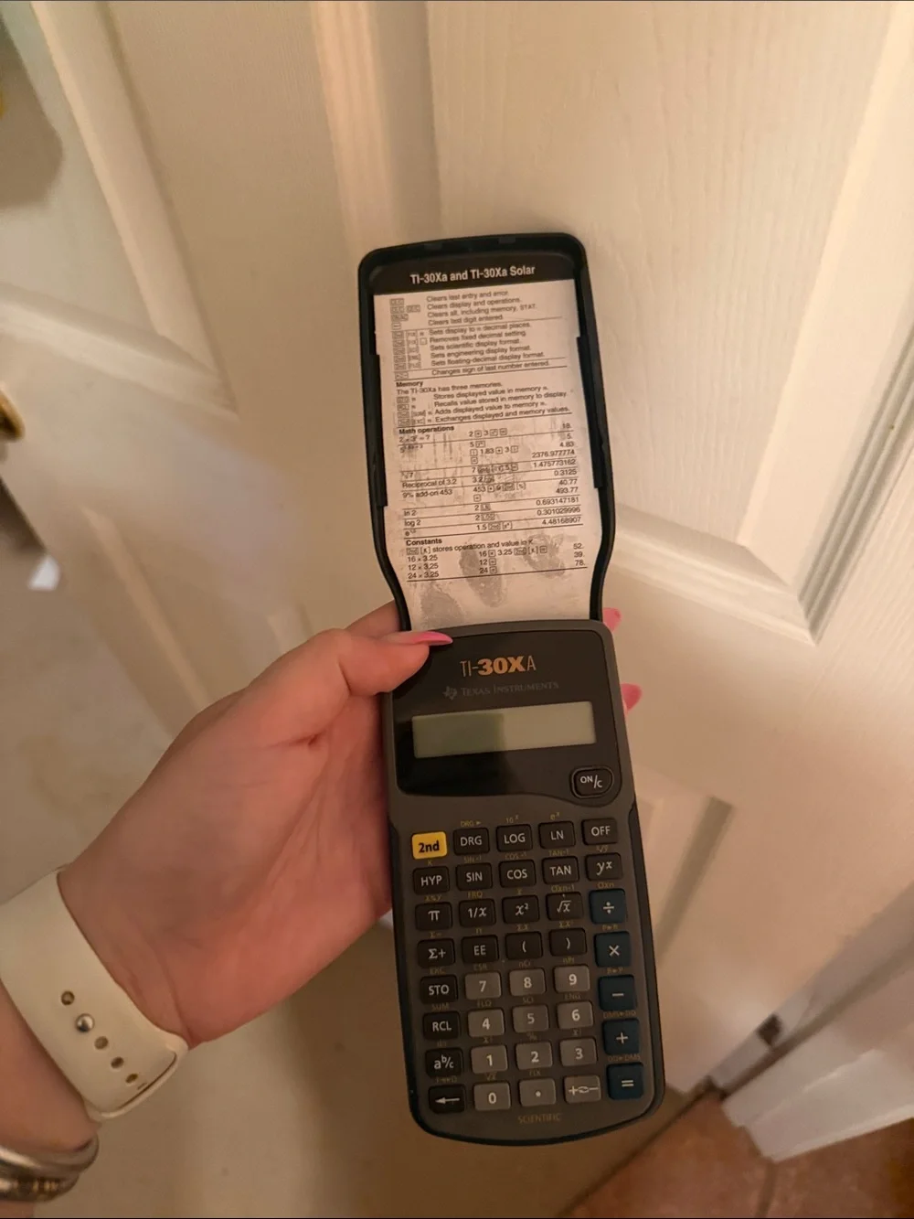Texas Instruments slide cover